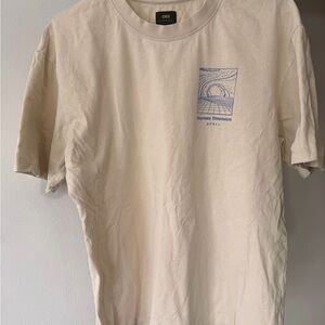 Edwin Cream Tee with Black Label